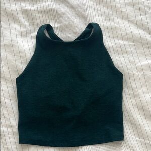 Beyond Yoga Spacedye Refocus Cropped Tank - Dark Spruce Green
